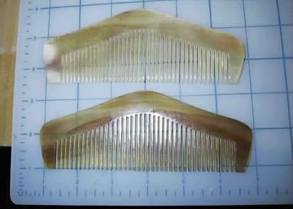 Scritcher-Comber LONGHAIRS® HAIRGASM® Pyramids 5 .5 or 6.5" Longhairs® Sheeps Horn  CL;ICK MEEE