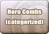 horn combs categorized